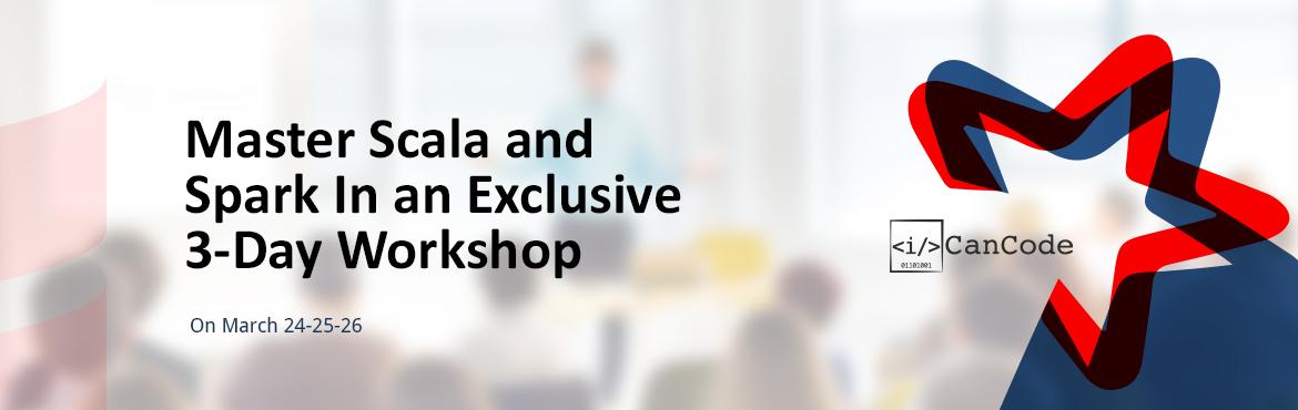 Book Online Tickets for Scala and Spark Live and Online 3-day Wo, Hyderabad. We are glad to announce our first ever Scala and Spark live workshop. If you are interested in attending this workshop that also gives you a certification, please go through the following details and fill the form in the end.
Duration – 3 