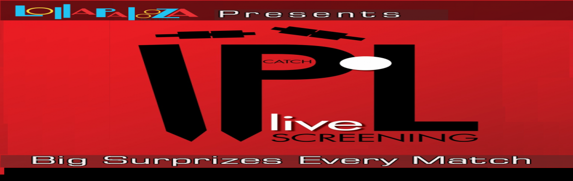 Book Online Tickets for Indian Premier League 2017 - Live Screen, Pune. The holy month for cricket fans continues with the Indian Premier League, which has been growing stronger over the years with more teams and some brilliant performances.  Get exiting offers with every cricket match only at Lollapalooza, Magnum o