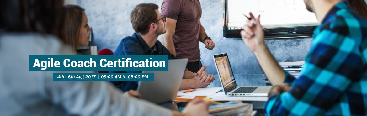 Book Online Tickets for Agile Coach Certification, Pune - August, Pune.  
About The Event
 

 
The Agile Coaching Workshop is a 3-days face-to-face training program with the primary objective to make learners efficient in coaching agile teams. It helps the participants understand and develop the essential 