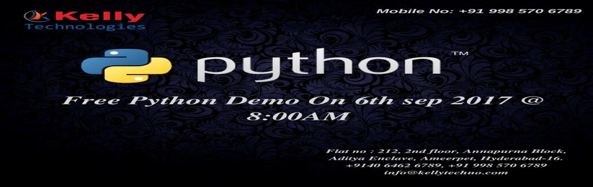 Book Online Tickets for Become Python Programming Developer by a, Hyderabad.  
Python Developer are in a high rise and it is the most popular object oriented language which is fast to learn and easy to deploy. It is the open source and powerful dynamic programming language used in a variety of applications.
 
Python