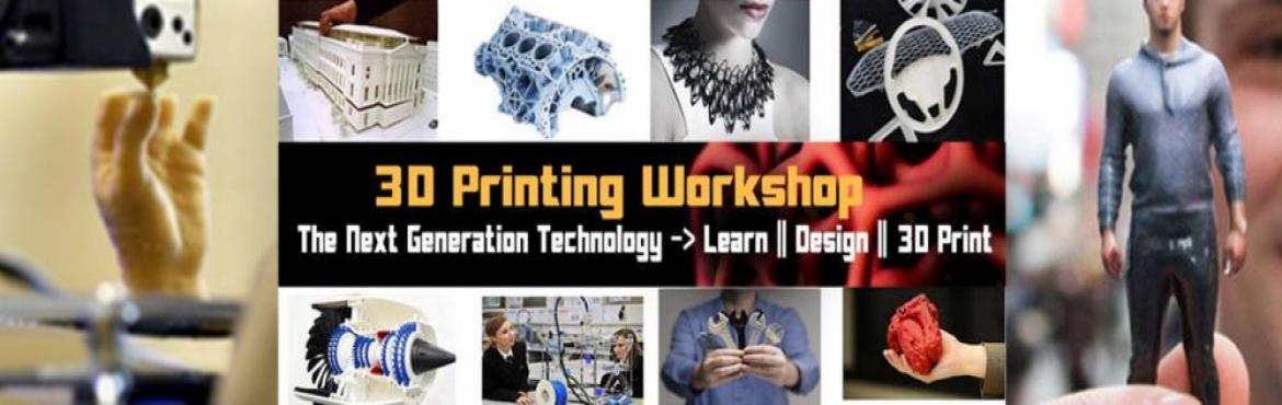 Book Online Tickets for 3D Printing Workshop- November 26, Hyderabad. Come on Hyderabad, Let\'s 3D Print !
The popularity and awareness of 3D Printing is exploding. It is breaking down barriers in design and manufacturing, and making what was previously impossible, possible for anyone with just a basic understanding of