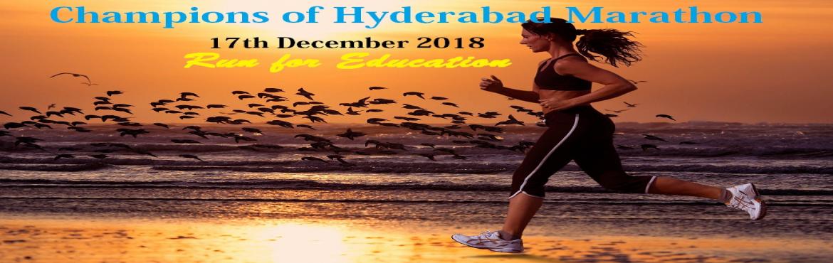 Book Online Tickets for Champions of Hyderabad Marathon, Hyderabad. Run for Education
Ticket Includes : Bib, T-Shirt, Certificate, refreshments, goody bag and Medal.
Education Leads Success (ELS) Team brings you a running event driven to bring out the Athlete in you.  5K, 10K Run - Run for a Cure, Unity is the S