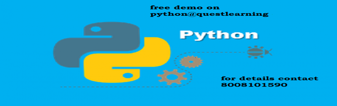 Book Online Tickets for python training Free Demo, Hyderabad.  
Register for Free python INFORMATIVE session for Careers in python and to Interact with our Mentors
 
Python is a general-purpose language, which means it can be used to build just about anything, which will be made easy with the right to