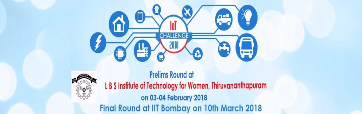 Book Online Tickets for IOT CHALLENGE PRELIMS - LBSITW THIRUVANA, Thiruvanan.  
IoT Challenge 2018 is India\'s 2nd National Level Event based on Internet of Things (IoT), organised by i3indya Technologies which will be held at Radiance 2018 IIT Bombay on 10th March 2018 Event Flow Chart
 

Prelims