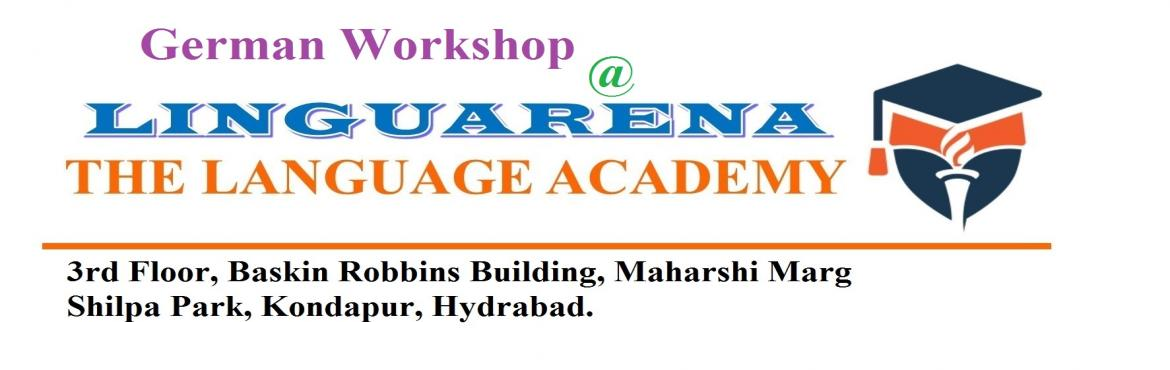 Book Online Tickets for 1 Day German Language Workshop - Basic I, Hyderabad. Training
Course Code: LINGEA103
What will be covered:  
  * Alphabets
  * Basic number
  * General Speaking
  * Scenario - landing in Germany for the first time
Target Participant: Anybody within age group: 10 to 70