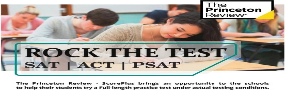 Book Online Tickets for ROCK THE TEST , Pune.  The Princeton Review is conducting a state level event “Rock the Test” in which simulated PSAT/SAT/ACT will be taken by the students from schools across Maharashtra. The test is aimed at providing stude