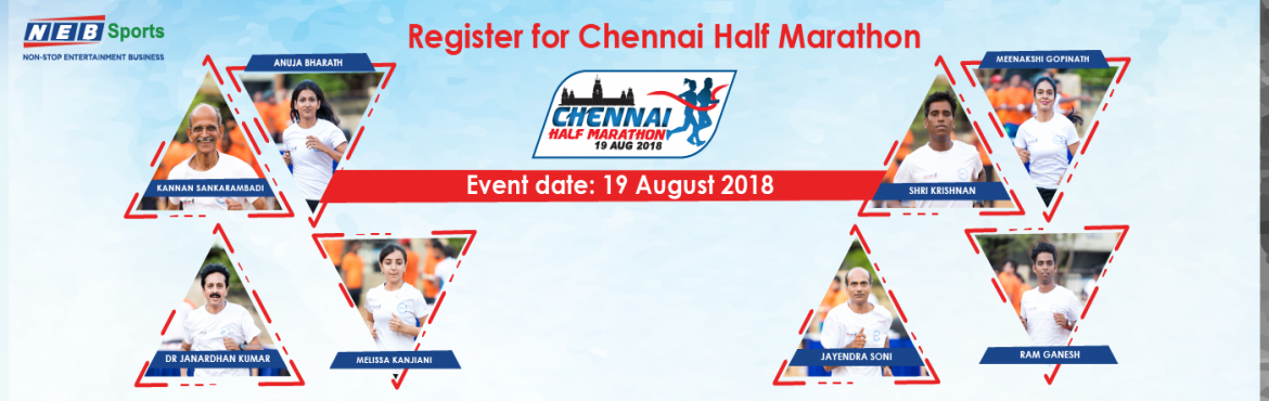 Book Online Tickets for Chennai Half Marathon, Chennai. The vibrant city Chennai is the country’s biggest cultural, economic and educational center. The city also sees a whopping 45% of health tourists every year, from all over the world.
NEB Sports that aims at promoting and developing sports in In