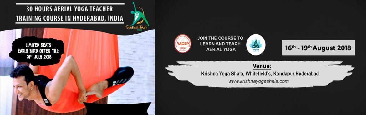 Book Online Tickets for 30 Hours Aerial Yoga Teacher Training Co, Hyderabad. Presenting the 300-hour Aerial Yoga Teachers Training Course in Hyderabad spread over 4 days. Become a qualified Aerial Yoga Instructor or join as a rejuvenating fun retreat.  
Aerial yoga is a fun and gentle way to get strong, relieve