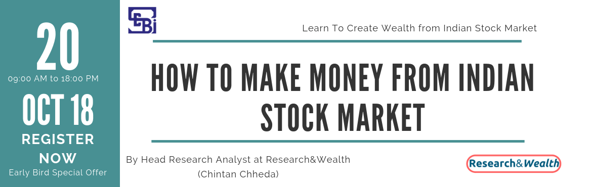 Book Online Tickets for Workshop on How to Make Profit from Indi, Chennai. Most people do not invest in the stock market because of the fear of losing money in the stock market, or market volatility, or lack of knowledge. But the fact is that many people are creating their career out of stock market and many have created an