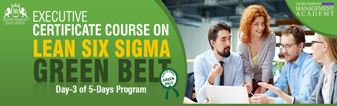 Book Online Tickets for Lean Six Sigma Green Belt Course by Henr, New Delhi. Henry Harvin Education introduces 1-days/4-hours Live Online Training Session.  Based on this training, examination  is conducted,  basis which certificate is awarded. Post that, 6-months/12-hours Live-Online Action Oriented Sessi