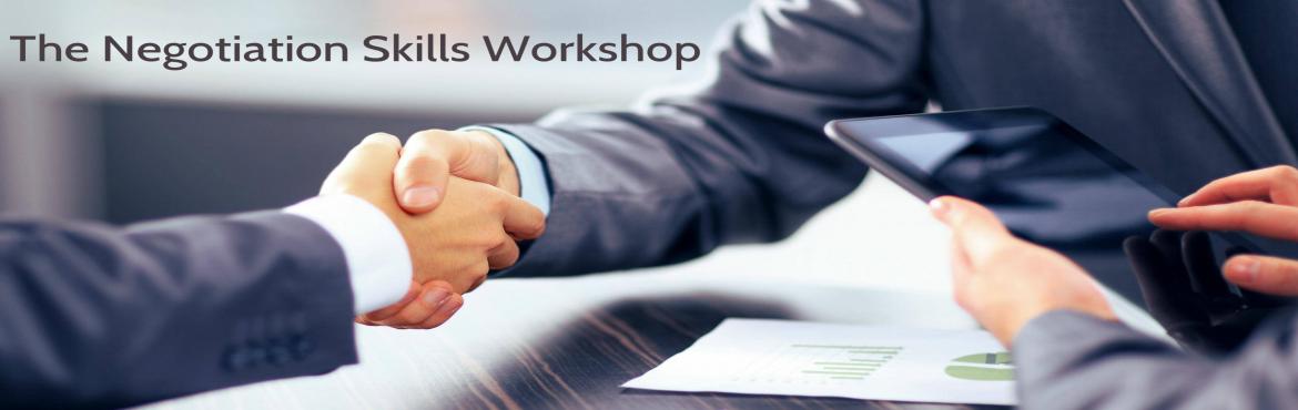 Book Online Tickets for negotiation Skills , Mumbai.  
Negotiation is the principal day-to-day activity of most professionals. Negotiation occurs in business, non-profit organizations, legal proceedings, among nations and in personal situations in everyday life. Every corporate professional whethe