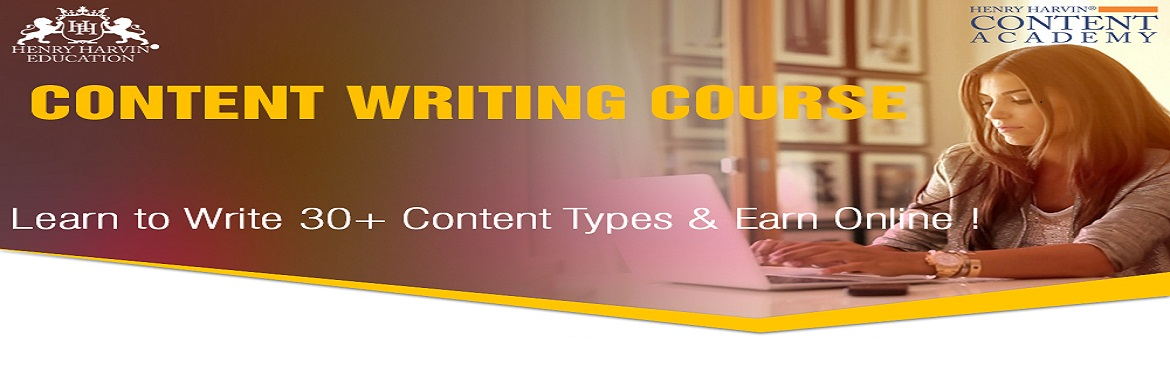 Book Online Tickets for Content Writing Course by Henry Harvin E, New Delhi. Henry Harvin Education introduces 32 hours Online Based Training and Certification course on content writing creating professional content writer, marketers, strategists. Gain Proficiency in creating 30+ content types and become a Certified Digi