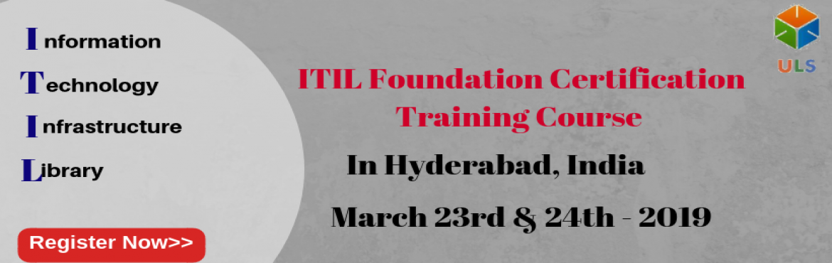 Book Online Tickets for ITIL Foundation Certification Training C, Hyderabad. UlearnSystem\'s Offer ITIL Foundation Certification Training Course in Hyderabad, India. 
ITIL Certification Training Course Description:   
ULEARN SYSTEM’S ITIL Certification Training program is wel