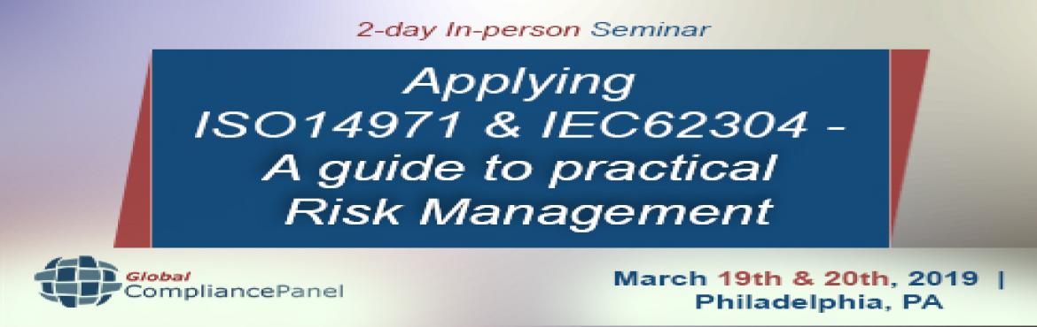 Book Online Tickets for Seminar on ISO 14971 Risk Management Tra, Philadelph.  
 
Course \