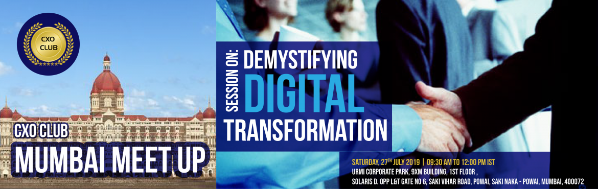 Book Online Tickets for CxO Club Mumbai Chapter Networking Meet, Mumbai. CxO Club is organising \