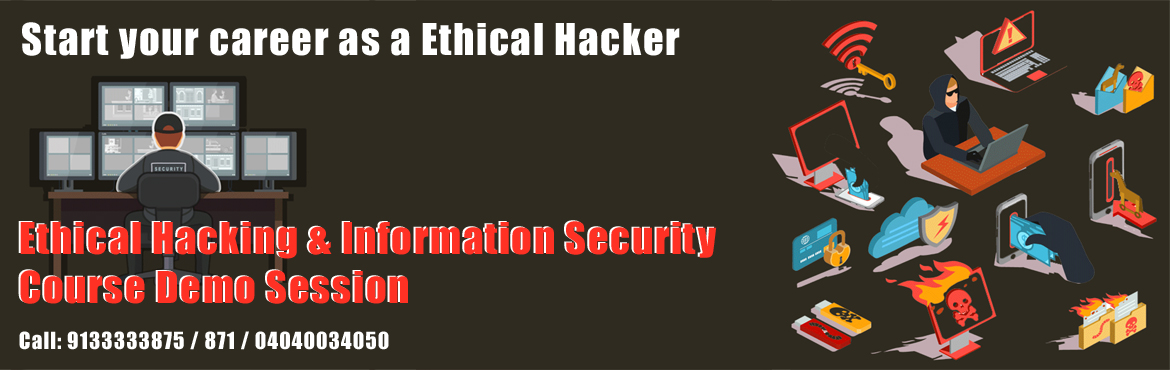 Book Online Tickets for Best Ethical Hacking Training in Ameerpe, Hyderabad. Tech Marshals Academy is one of the most trusted brand of Hands-On Trainings in Ethical Hacking & Certification Courses in Hyderabad (India),
ETHICAL HACKING COURSE CONTENT  VERSION 10
for admission call: 9133333875
 
Ethical Hacki