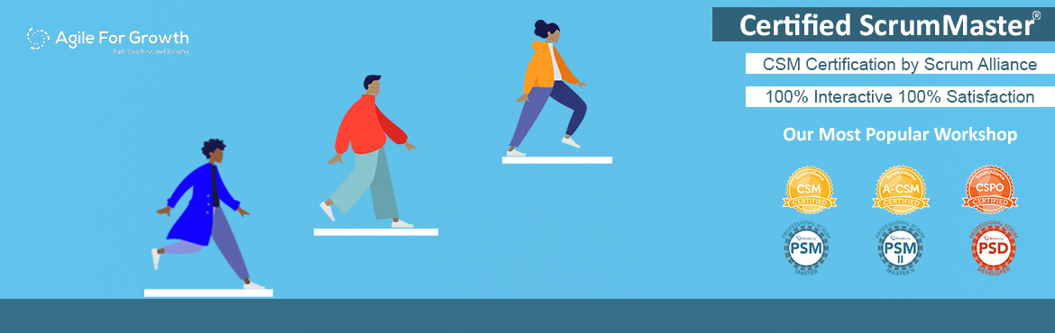 Book Online Tickets for Certified ScrumMaster Training by Kamles, New Delhi. We offer&nbsp;100% Satisfaction Guarantee!! Kamlesh\'s class is interactive and fun. You\'ll learn using group activities, fun simulations, case-studies. Your registration for this workshop includes CSM Certification from ScrumAlliance&nbsp;(2 attemp