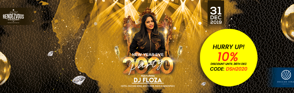 Book Online Tickets for NYE2020 @ Rendezvous Mindspace, Hyderabad. Rendezvous Mind Space is back with New Year celebration NYE 2020.   Just come and celebrate this Grand New Year Party with your family & loved one\'s at Rendezvous Mind space with DJ FLOZA DJ Night Party filled with biggest Bollywood entertainmen