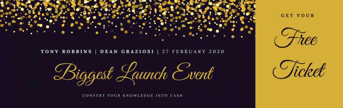 Book Online Tickets for FREE Ticket to Tony Robbins Biggest Onli, Bengaluru. &nbsp;Get on Tony Robbins\' Guest List ... For Free!

I\'ve partnered with Tony Robbins & Dean Graziosi for the BIGGEST ONLINE LAUNCH of 2020.&nbsp;
Don\'t Miss this Never-Done-Before-Content LIVE with Tony and Dean.&nbsp;
&nbsp;
EVENT Schedule: 