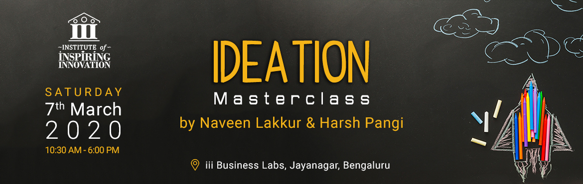 Book Online Tickets for Ideation - Turn Unlimited Thoughts Into , Bengaluru. Smart people do not have the problem of not having ideas. They actually have the problem of too many ideas. The challenge is picking the right idea to pursue.
Ideation is not just a bulb glowing! Many a time, people think ideation is an art and do no