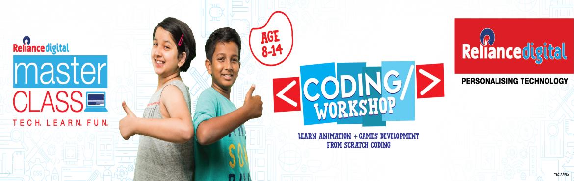 Book Online Tickets for MasterClass Coding Workshop by Reliance , Pune. Do you think coding is complicated?Guess what, it\'s not!It is a super easy concept for a kid to learn without any previous experience.Young minds are always ready to play video games, but now they can develop, and personalize their own games with th