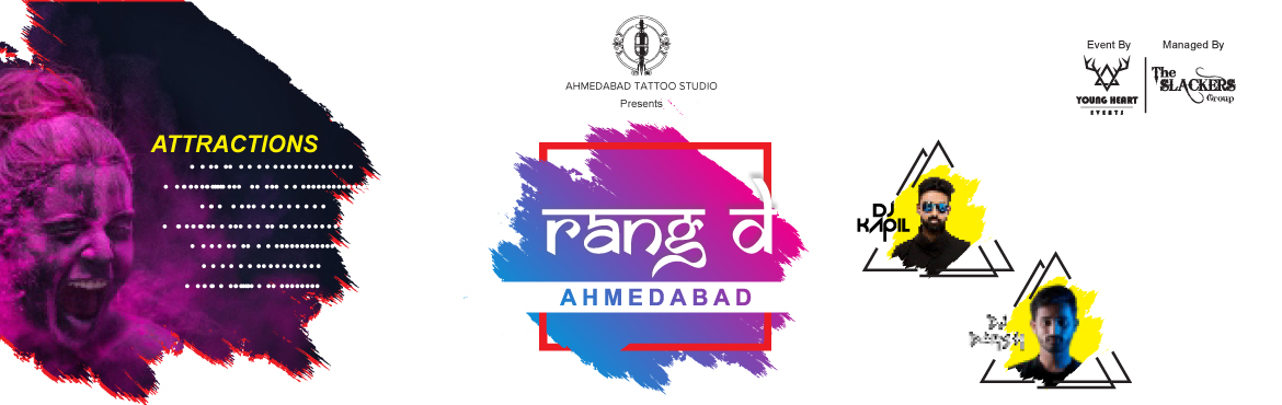 Book Online Tickets for RANG DE AHMEDABAD, Ahmedabad. RANG DE AHMEDABAD
SHAKE YOUR BODY in this HOLI PARTY ATTRACTION (PUNERI DHOL, TOMATINO FEST, RAIN DANCE (if AMC gives permission) , MINI POOL, FACE PAINTING, WATER BALLON BLAST, ORGANIC GULAL, WITH GUJARAT BEST DJ ARTIST DJ KAPIL & DJ DARSH BIGGE