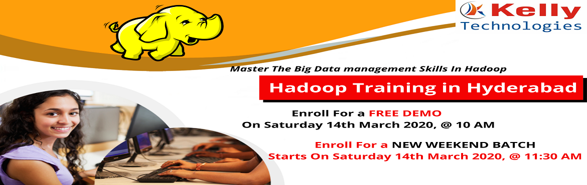 Book Online Tickets for Register For Free Demo On Hadoop Trainin, Hyderabad. About The Demo:
To give you a better idea on the rising career opportunities in Big Data Hadoop the Kelly Technologies Institute is conducting a Free Interactive Demo Session On Hadoop under the guidance of industry experts. In this demo session, peo