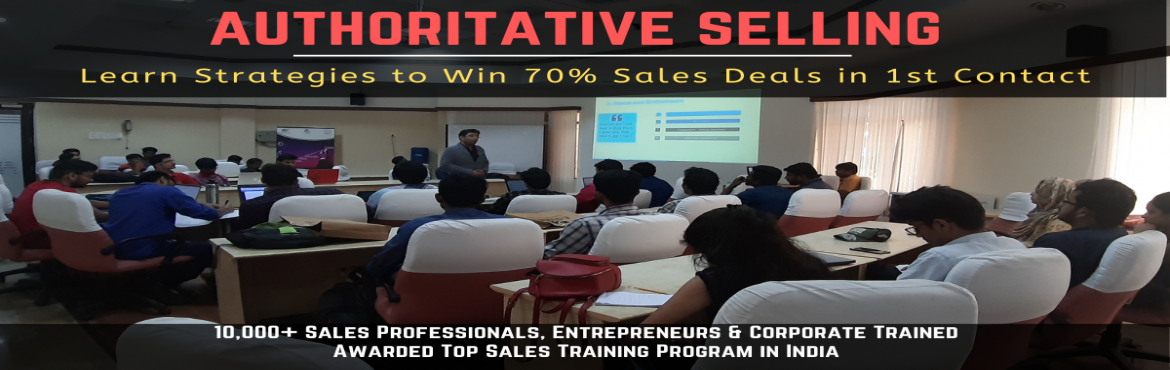 Book Online Tickets for Top Sales Training in Hyderabad, Hyderabad. IMPORTANT : This is an online Trainer Led Workshop. Link will be shared on Ticket Purchase.
&nbsp;
After the last Super successful \'Authoritative Sales Training\' workshop, excited to announce the next workshop. If you have been struggling to sell, 