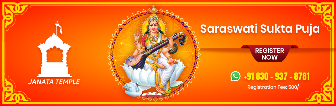 Book Online Tickets for Saraswati Puja, Hyderabad. As per Hindu mythology, Maa Saraswati is the wife of Brahma the creator and the goddess of wisdom and learning. Since ancient days all gurukul students, every day, used to pay their respects to Maa Saraswati saying \