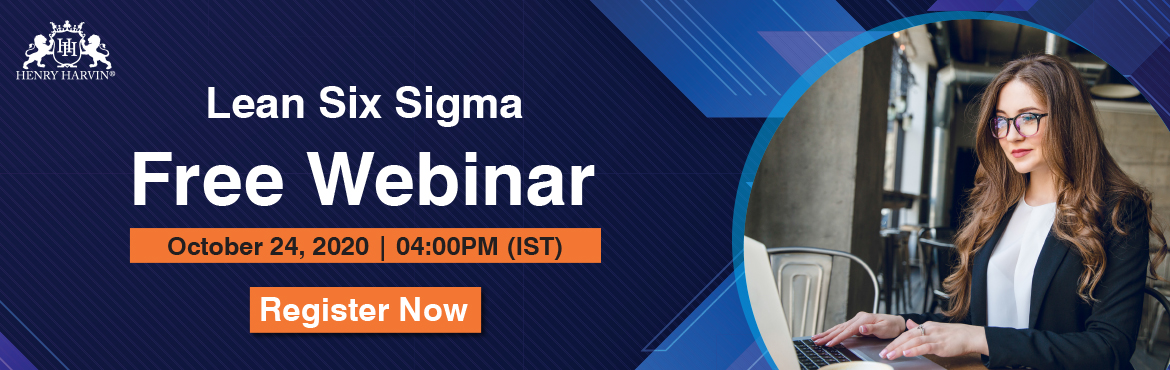 Book Online Tickets for Free Webinar: Lean Six Sigma, . &nbsp;Topic: Free Webinar: Lean Six Sigma
About this Event
Live Webinar on \'Lean Six Sigma &rsquo; #Free Register Now! \'
What do You learn?

Introduction to six sigma
Why six sigma?
What are Lean and Six Sigma principles?
Six Sigma for process exce