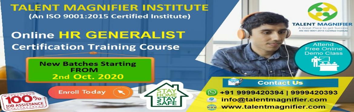 Book Online Tickets for   Become an HR Generalist with SAP HR/HC, . &nbsp;
*Online & Offline Classes: (Fast-track / Daily / Weekend Batch)New Batch starts on 15th March\'2021 Onwards.
Course Details -&nbsp;- Payroll, IR Compliances, Training & Development, Labor Law, Advanced Excel, HR Policy, HR Budgeting, R