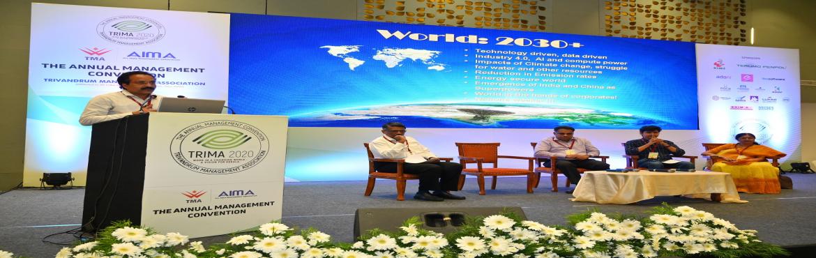 Book Online Tickets for TRIMA 2022 - Annual Management Conventio, Trivandrum. &nbsp;
&ldquo;TRIMA&rdquo;, which attracts a large gathering of management leaders, industry experts, policy makers, entrepreneurs, academicians and management students.
&nbsp;
The theme chosen for TRIMA 2022 is &ldquo;Vision Trivandrum 2025&rdquo;.T