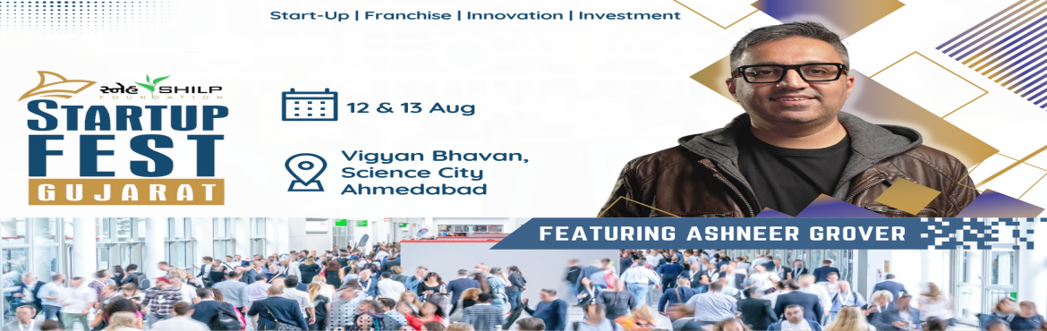 Book Online Tickets for Startup Fest Gujarat 2023, Ahmedabad.  The Gujarat Shark Tank is your premiere destination for discovering the latest innovations, networking with the best and brightest in the field, and exploring new business opportunities. It\'s a unique event that offers selected startups, inves