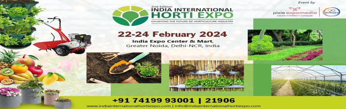 Book Online Tickets for India International Horti Expo, . &nbsp;India International Horti Expo - International Exhibition on Horticulture dated 22 - 23- 24 Feb, 2023 at India Expomart, Greater Noida, Delhi NCR.
Embark on a comprehensive journey through the diverse realms of Horticulture, as we delve into th