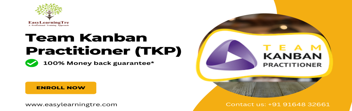 Book Online Tickets for Team Kanban Practitioner (TKP) Training , . We are coming up with TKP Certification Training (LVC) Online on 18-19 December 2023 (06:30AM-10PM-IST) Weekday.
Contact:Email us: info@easylearningtre.comCall/WhatsApp: +91-9164832661Visit Website: https://www.easylearningtre.com/agile-manageme