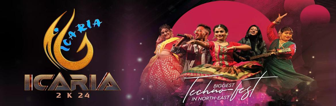 Book Online Tickets for ICARIA 2K24- The Annual Techno-Cultural , Agartala. &nbsp;ICARIA 2K24- The Annual Techno-Cultural Fest of The ICFAI University Tripura
ICARIA&nbsp; the name which derives from The ICFAI University itself is the Annual Techno-Cultural Fest of ICFAI University.

Website: https://icaria.co.in

Icaria is 