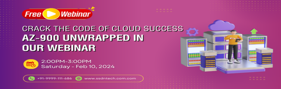 Book Online Tickets for FREE Webinar - Crack the Code of Cloud S, . Are you ready to soar into cloud computing and revolutionize your career? Join us for an illuminating experience in our exclusive FREE webinar, where we unravel the mysteries of AZ-900 and pave the way for your success!???? Limited Spaces - Secure Yo
