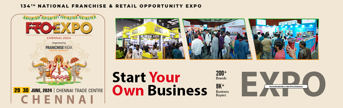 Book Online Tickets for FROEXPO 2024 Chennai, Chennai. FROEXPO 2024 Chennai – 134th National Franchise & Retail Opportunity Expo



India’s premier and most trusted Business & Tradeshow is back in Chennai to provide a platform for highly evolved prospects, qualified investors, entrepr