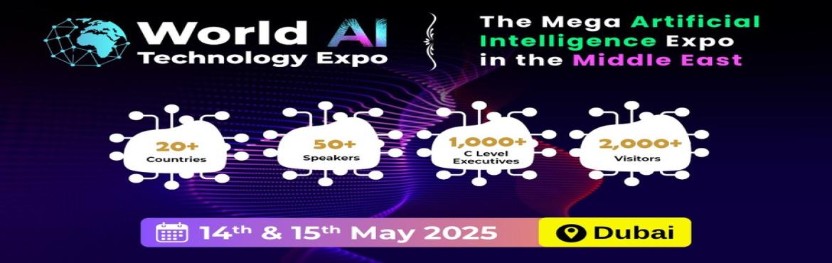 Book Online Tickets for World AI Technology Expo The Biggest AI , Dubai. Welcome to the World AI Technology Expo, the premier event that brings together the brightest minds and the most influential players in the artificial intelligence industry. With participants from over 30 countries and more than 3000 quality visitors
