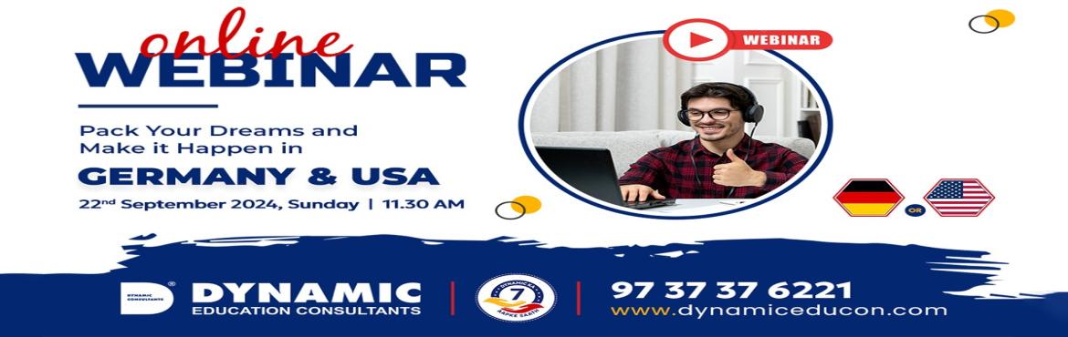 Book Online Tickets for Online Webinar on Study in Germany and U, . Join our free live ???? webinar on 22nd Aug 2024 at 11.30 AM????&zwj;????
&nbsp;
????Dreaming of studying in Germany or the USA Well, we&rsquo;ve got some exciting news for you!????&nbsp;
With our help, you can secure a student visa, But that&rsquo;s