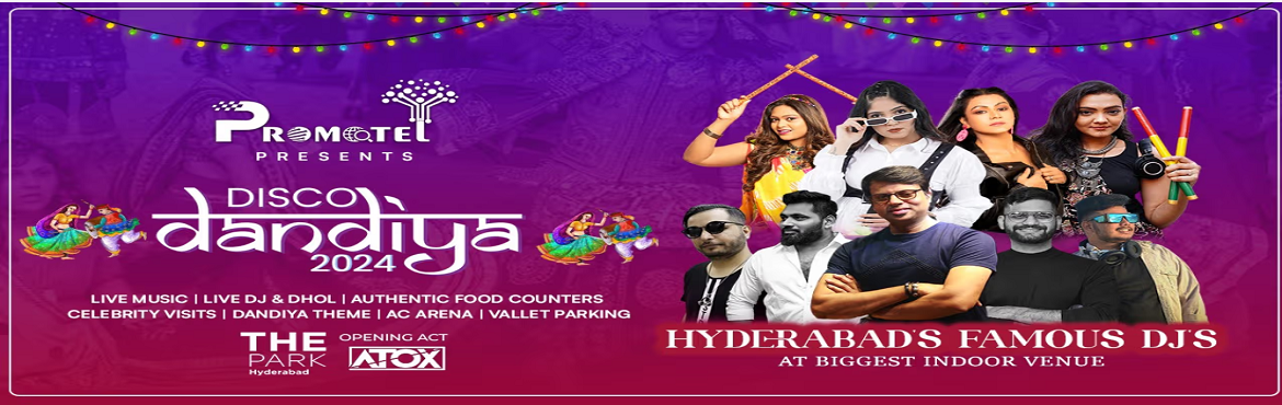 Book Online Tickets for Disco Dandiya Nights 2024 - The Park Hot, Hyderabad. Awarded by \