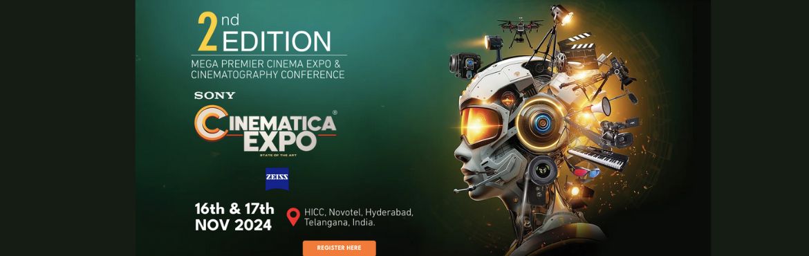 Book Online Tickets for CINIMATICA EXPO -2024 , Kothaguda. &nbsp;
Cinematica Expo isn&rsquo;t merely an event, it&rsquo;s a visionary creation by Flying Mountain Concepts, engineered to revolutionize every craft of the filmmaking industry. We pour boundless dedication into forging a vibrant nexus that unites