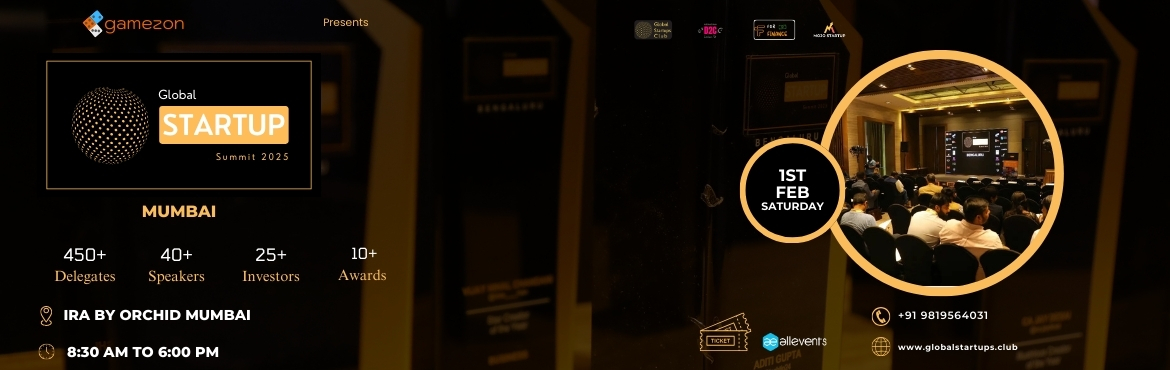 Book Online Tickets for Global Startup Summit 2025 Mumbai, Mumbai. Global Startup Summit is an initiative to connect the startup community for collective networking and progress. It is a platform to encourage the Indian startup ecosystem and an initiative to bridge the gap between startups and investors.
 
Prou