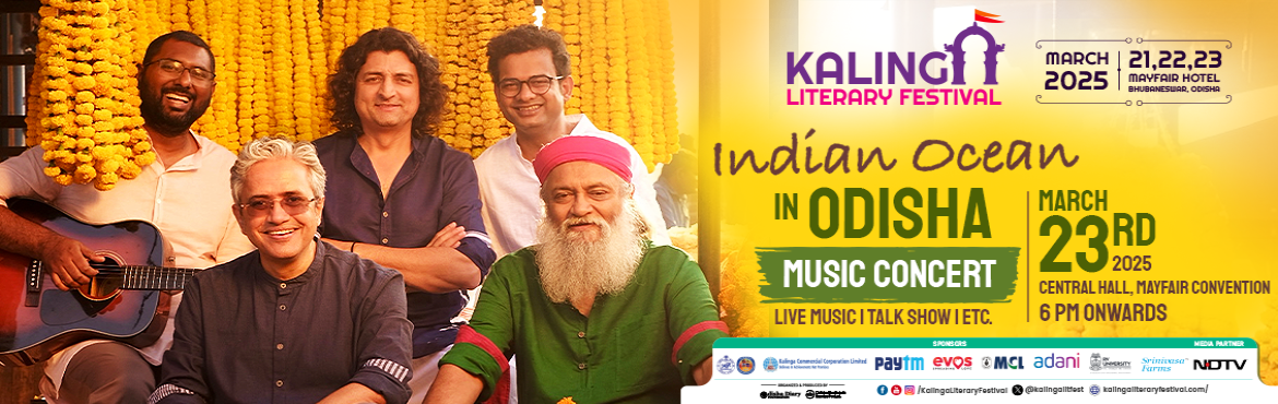 Book Online Tickets for Indian Ocean Live in Bhubaneswar: A Musi, Bhubaneswa. We are excited to announce a Fundraising Concert and Music Show organized by Kalinga Literary Festival to promote the rich heritage of art, culture, and literature in India. This unique initiative is dedicated to raising funds, ensuring that the proc