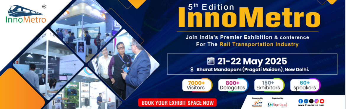 Book Online Tickets for InnoMetro - 5th Edition , New Delhi. InnoMetro is a global platform to showcase innovation and technology for Metro, Railway, RRTS, High-Speed Rail, and Allied Industries. This 2-day Exhibition & conference aims to bring professionals and experts from the industry to witness the lat