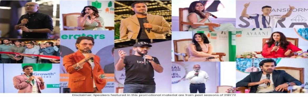 Book Online Tickets for 21BY72, Surat. 21BY72: India\'s Leading Startup Summit

IVY Growth Associates is thrilled to announce the Season 4 of Bharat’s Leading Startup Summit \
