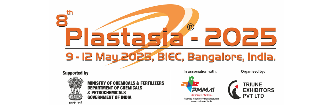 Book Online Tickets for 8th plastasia-2025 exhibition | 9 - 12 M, Bengaluru. 
The 8th edition of PLASTASIA-2025 will be anunparalleled platform for exhibitors to showcasetheir latest innovations, technologies and machineriesdriving the manufacturing of plastics, raw materialsand petrochemicals with participation from variousc