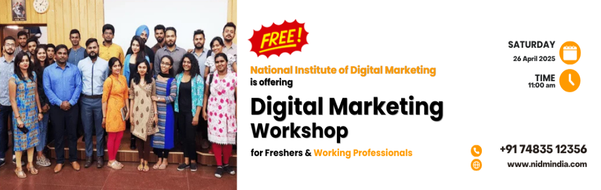 Book Online Tickets for Free Digital Marketing Workshop For Fres, Bengaluru. Digital marketing workshops are designed to provide participants with valuable insights and practical skills in the ever-evolving field of online marketing. They cater to a wide range of individuals, from students exploring career options to professi