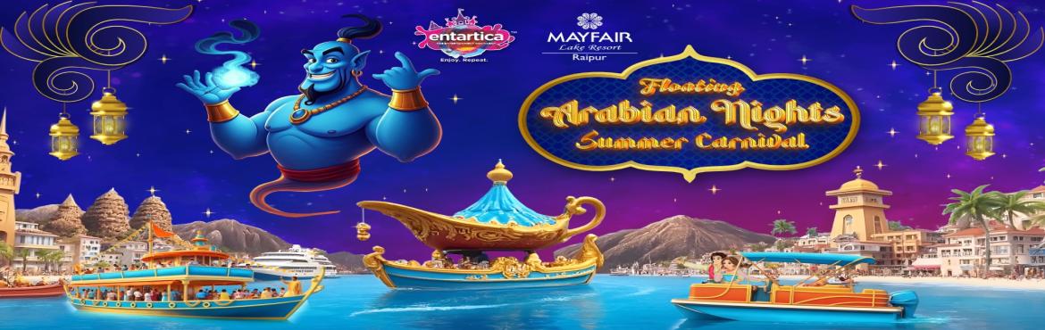 Book Online Tickets for Arabian Night Summer Carnival, Raipur. 
Step into a Magical World Inspired by Disney’s Aladdin!
Prepare for an unforgettable evening as we transport you to the vibrant, mystical city of Agrabah, a land of dreams, adventure, and magic.

Here’s a glimpse into the enchanting experiences 