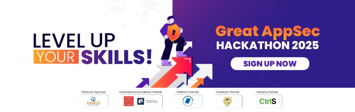 Book Online Tickets for Great AppSec Hackathon 2025 , . 
Great AppSec Hackathon 2025
The Great AppSec Hackathon is a nationwide competition, under Cybersecurity Centre of Excellence(CCoE) App Security Champion virtual programme, to provide college students with a platform to solve some of the critical cha